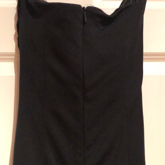 Black caché strapless dress - Picture 7 of 8